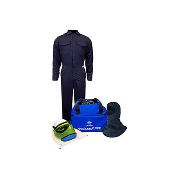 National Safety Apparel ArcGuard® KIT2CV08NGBSM 8 cal/cm2 Arc Flash Kit with FR Coverall and Balaclava, SM, No Gloves KIT2CV08NGBSM